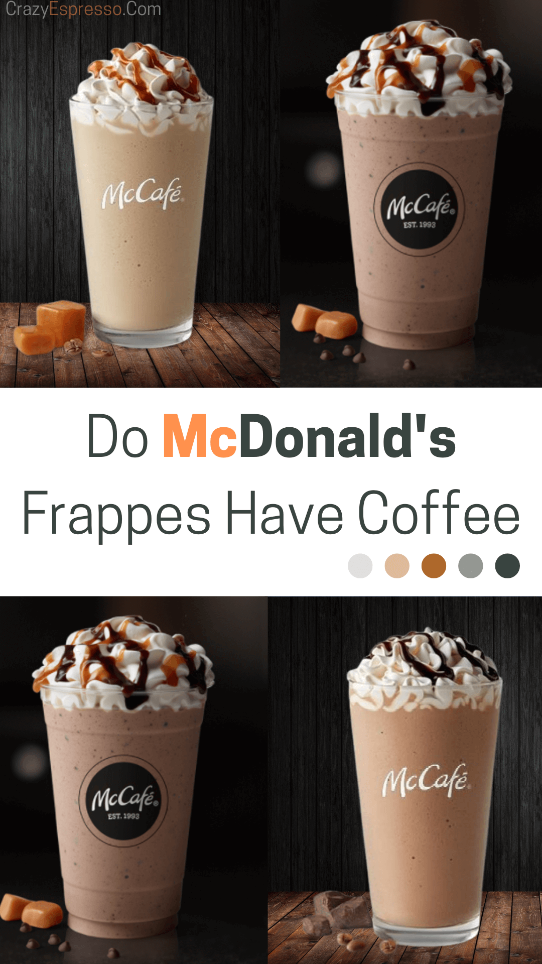 How Much Caffeine Does a McDonald's Frappe Have? Crazy Espresso