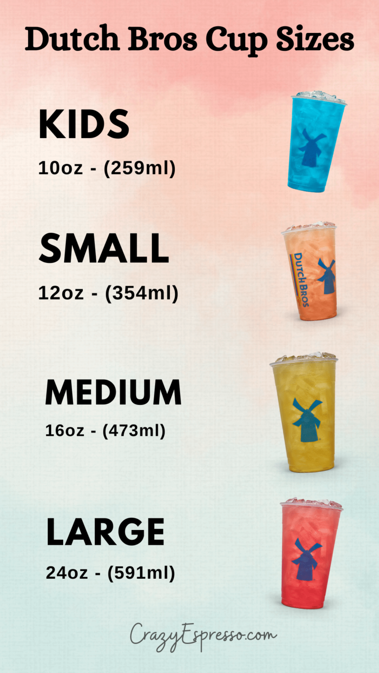 Dutch Bros Cup Sizes How to Choose the Perfect One Crazy Espresso