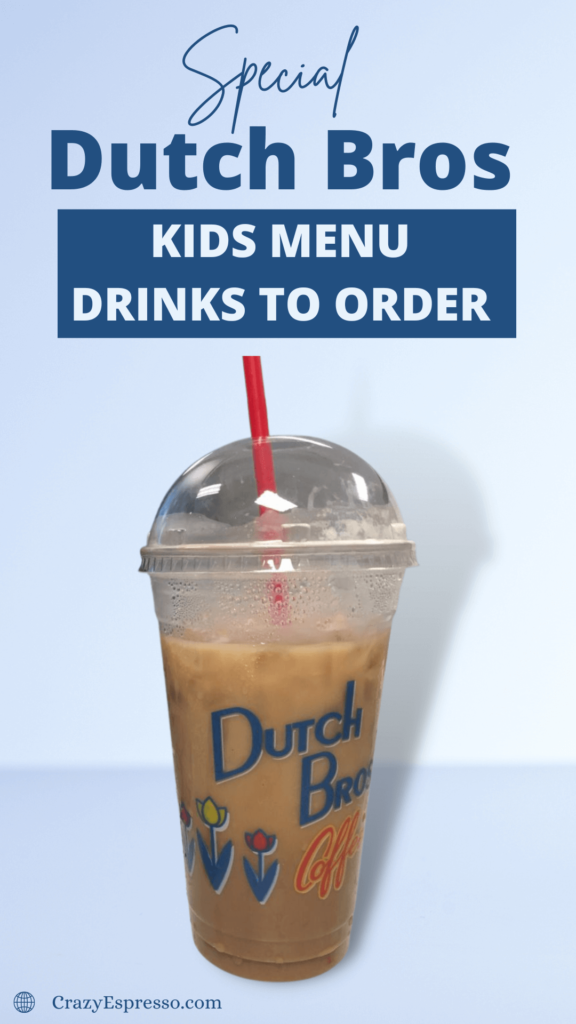 Dutch Bros kids menu