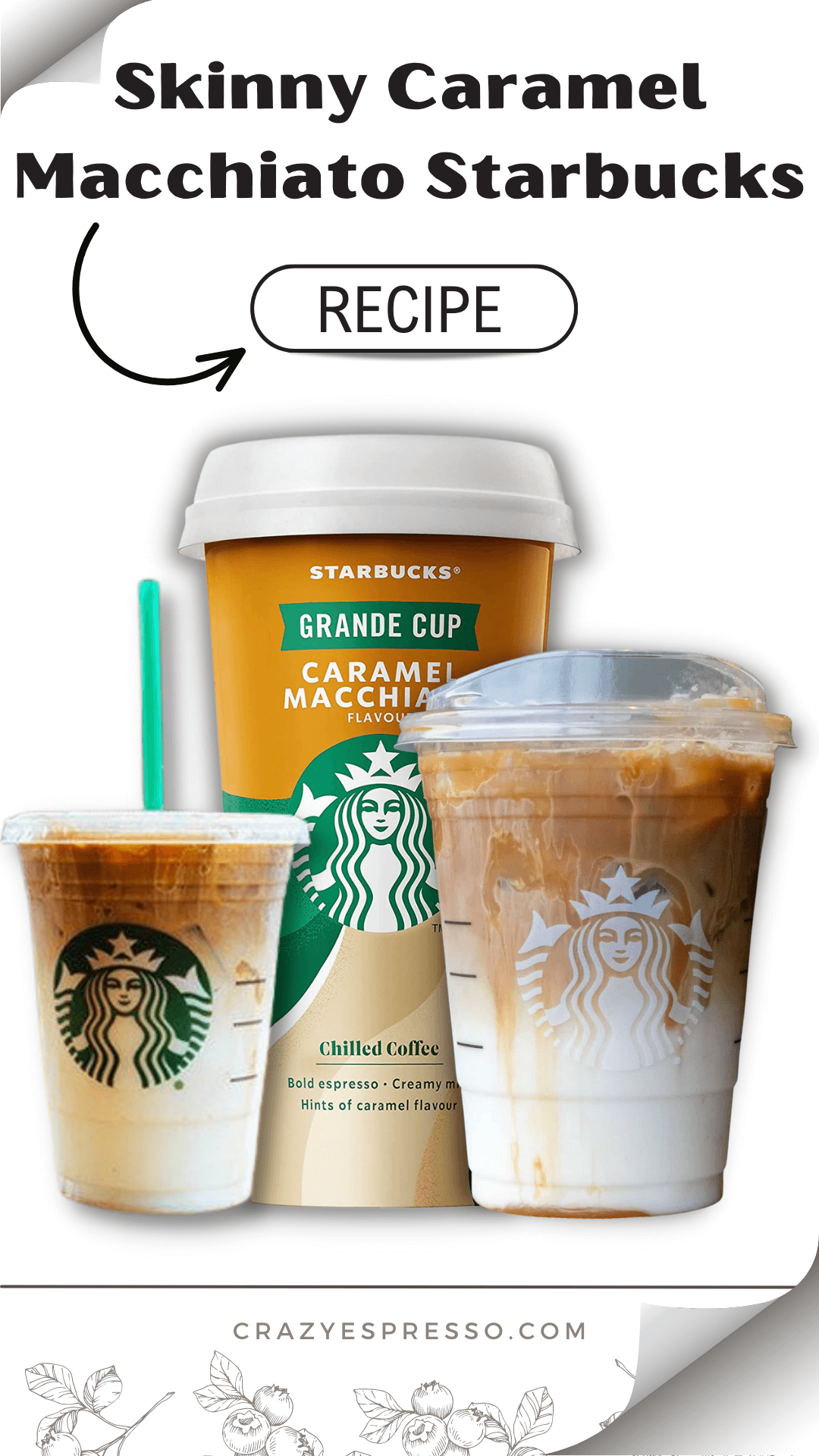 What’s in a Starbucks Skinny Caramel Macchiato? Crazy Espresso