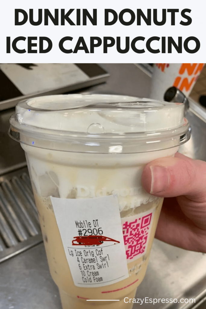Dunkin Donuts Iced Cappuccino