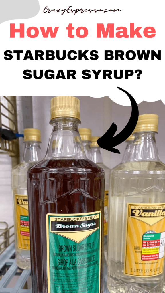 how to make starbucks brown sugar syrup at home