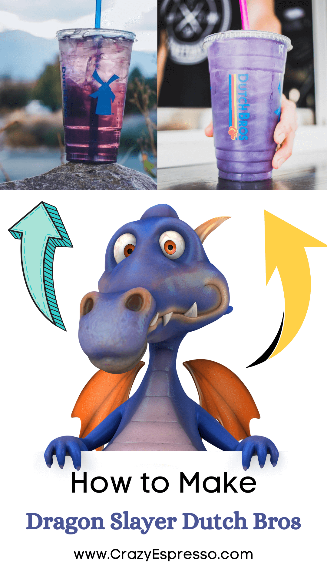 Dragon Slayer Dutch Bros A Spicy & Sweet Drink for Adventurers Crazy