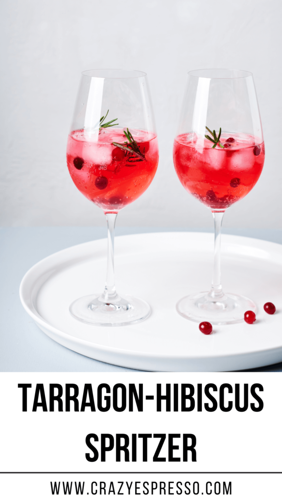 Tarragon-Hibiscus Spritzer
