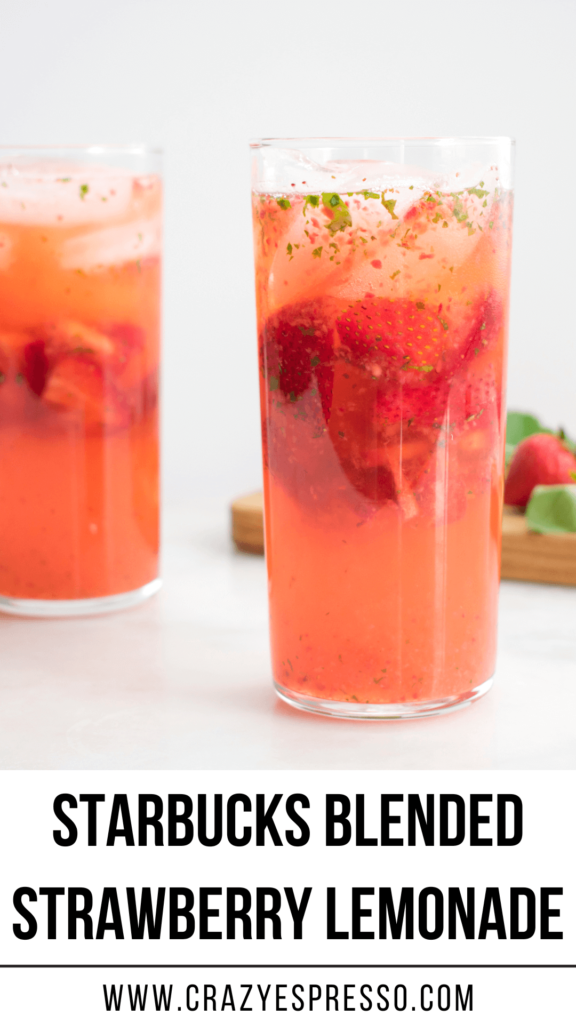 starbucks Blended Strawberry Lemonade