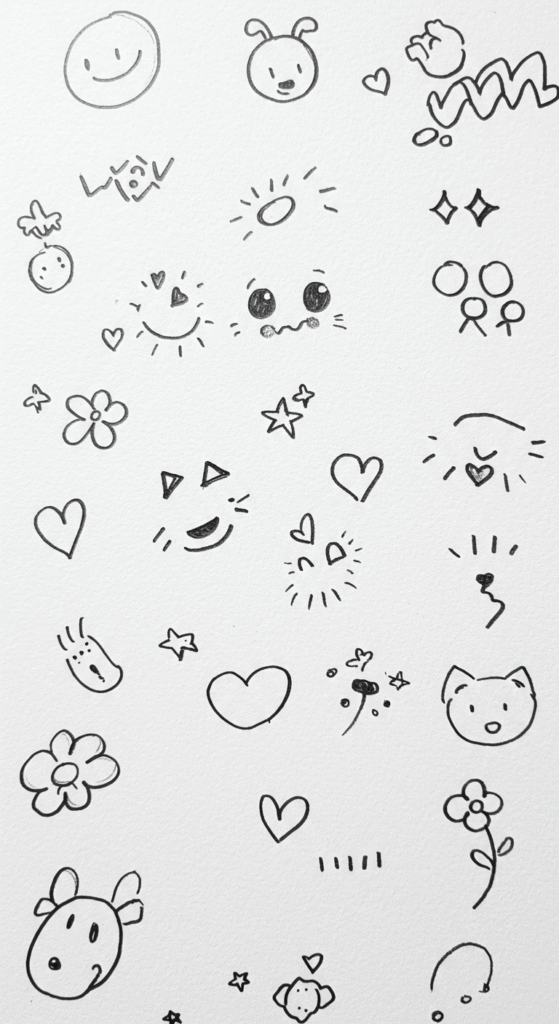 drawing ideas easy doodles sketches pencil simple cute 5