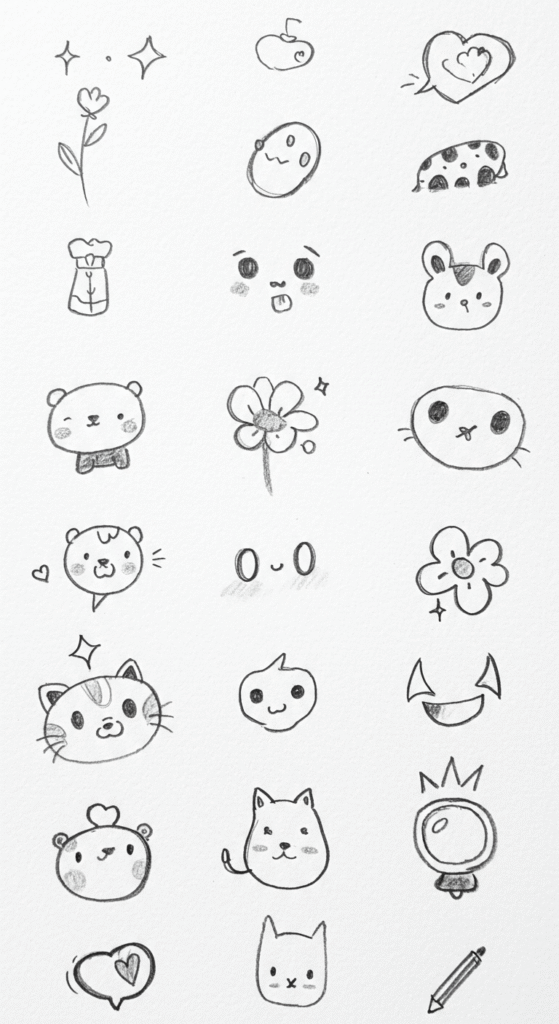 drawing ideas easy doodles sketches pencil simple cute 7