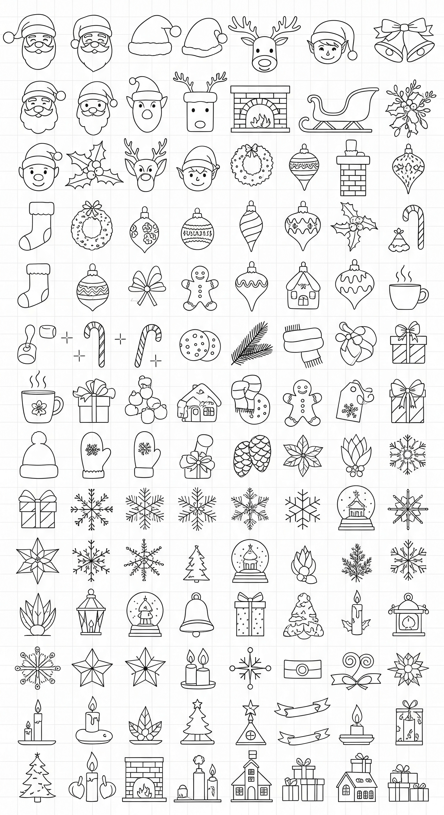 easy christmas doodles ideas 1