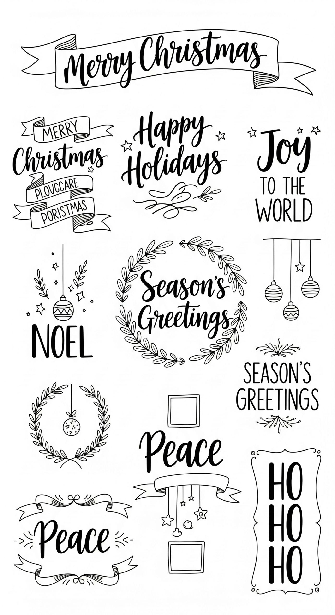 easy christmas doodles ideas 17 scaled