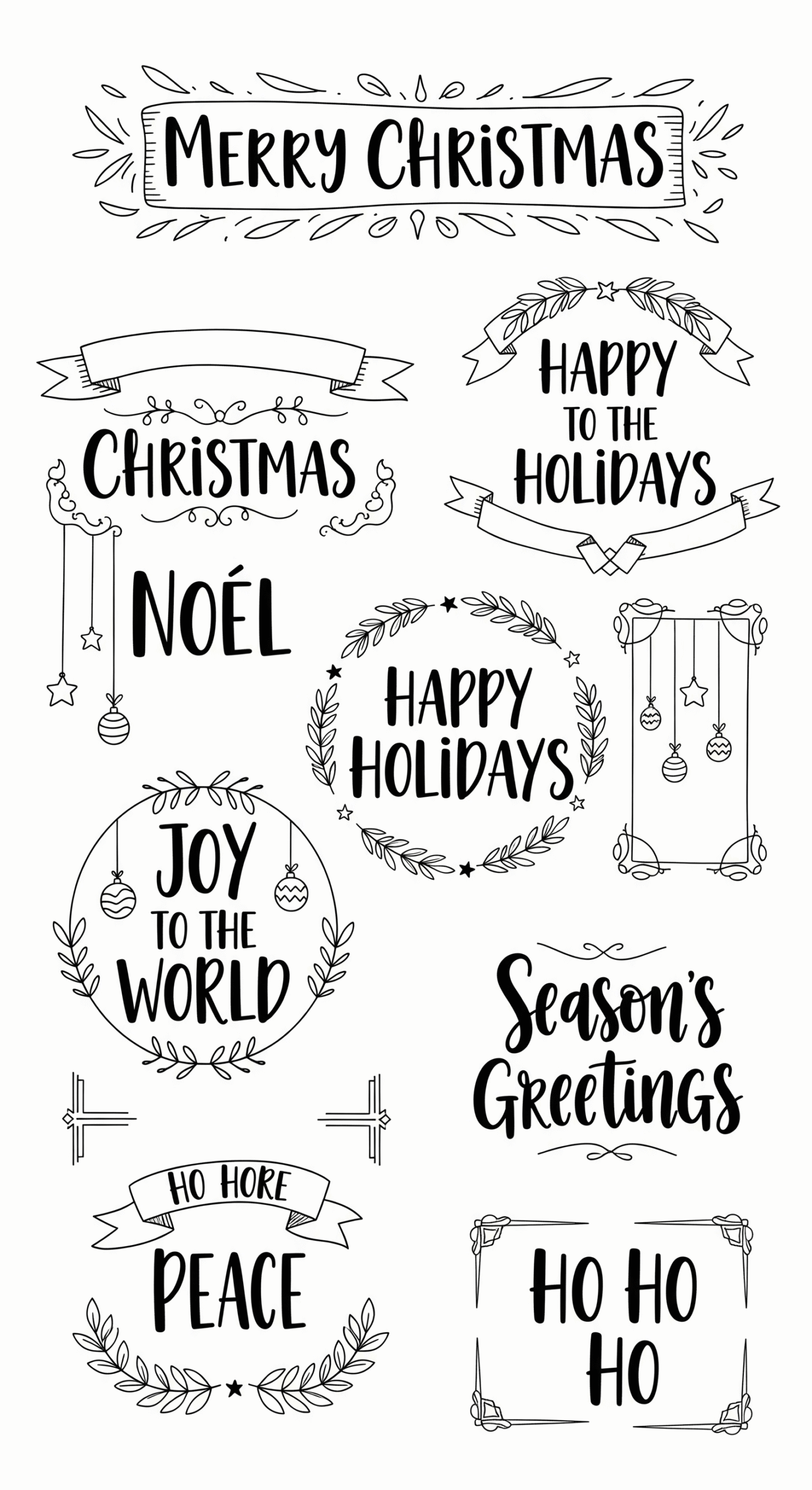 easy christmas doodles ideas 18 scaled