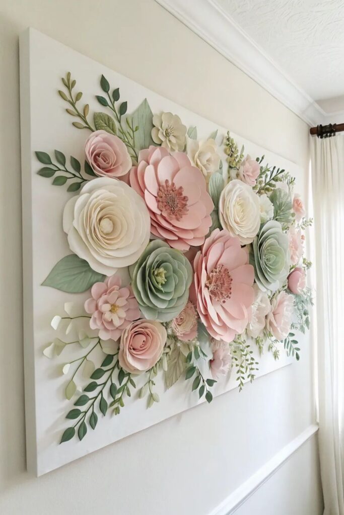 easy wall decoration ideas with paper 1
