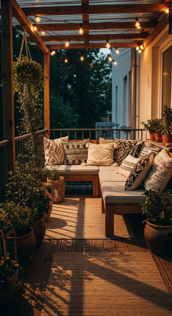 20 Balcony Ideas With Plants And Lights 1