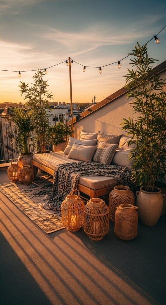 20 Balcony Ideas With Plants And Lights 13