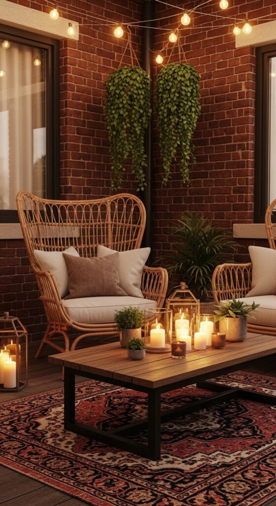 20 Balcony Ideas With Plants And Lights 16