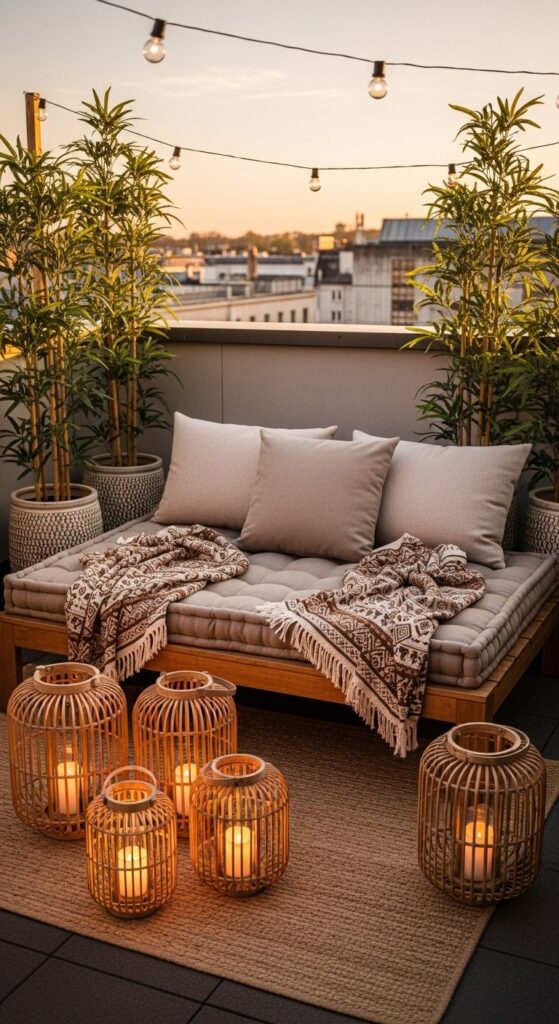 20 Balcony Ideas With Plants And Lights 19