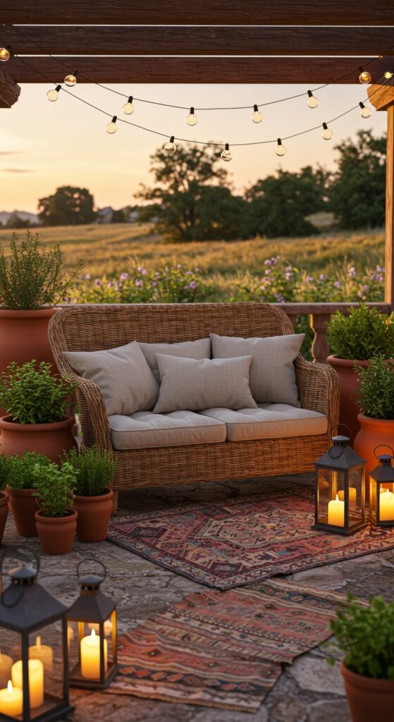 20 Balcony Ideas With Plants And Lights 22