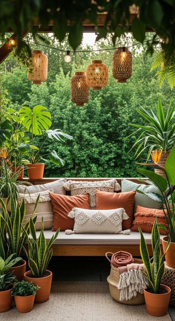 20 Balcony Ideas With Plants And Lights 3