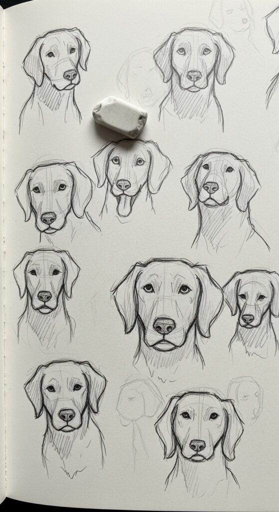 25 Cute Dog Drawing Ideas 16
