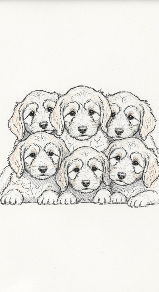 25 Cute Dog Drawing Ideas 26