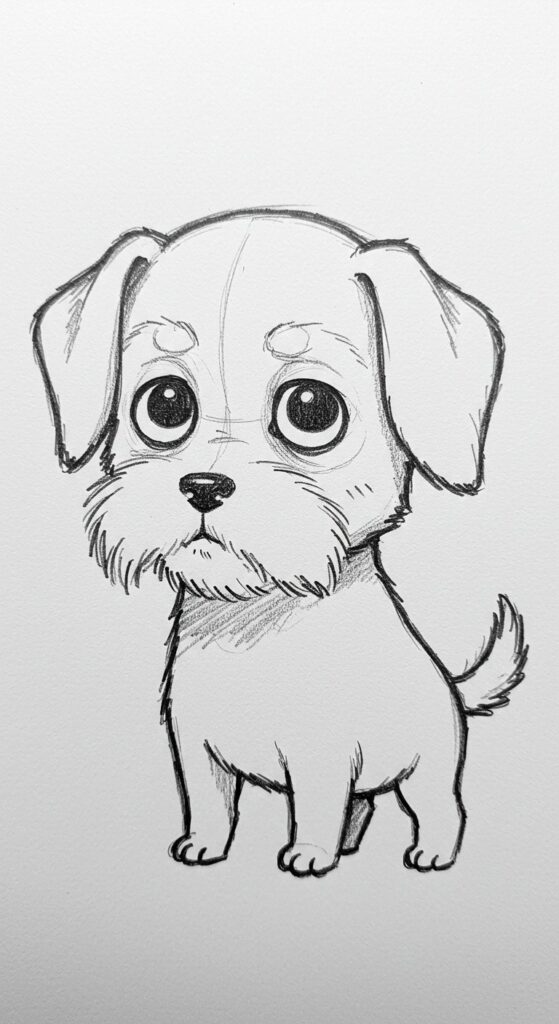 25 Cute Dog Drawing Ideas 3