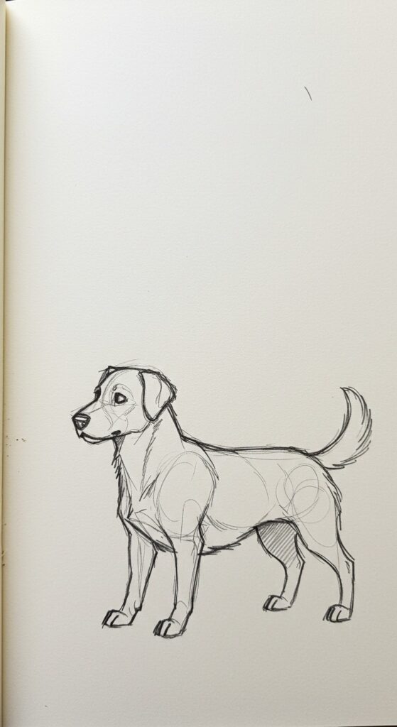 25 Cute Dog Drawing Ideas 5