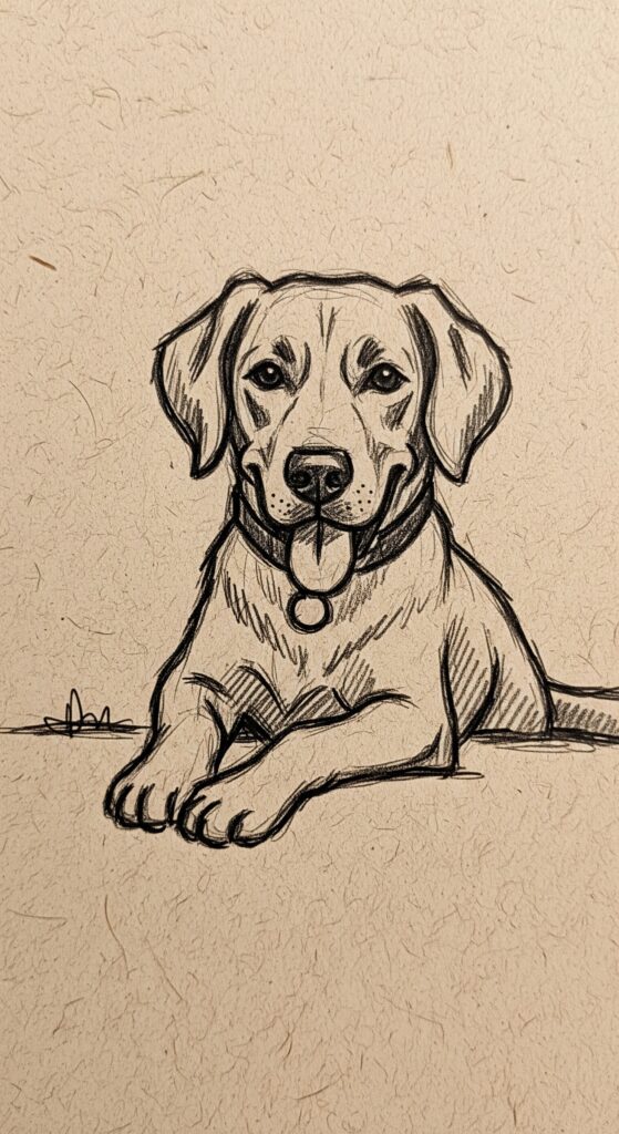 25 Dog Sketch Easy Step By Step Tutorial Drawing Ideas 13