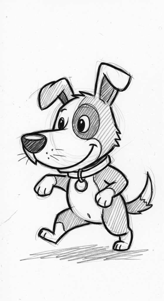 25 Dog Sketch Easy Step By Step Tutorial Drawing Ideas 14