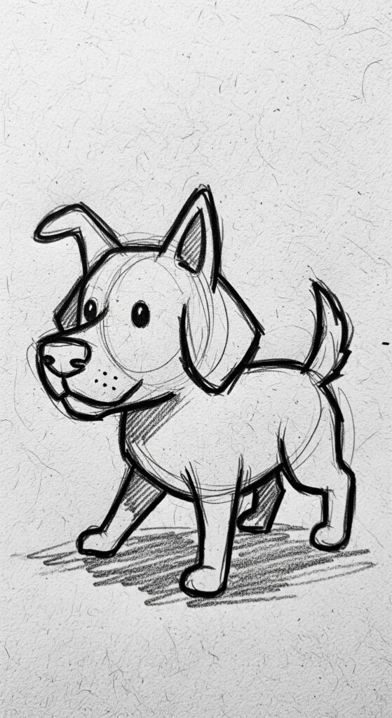 25 Dog Sketch Easy Step By Step Tutorial Drawing Ideas 16