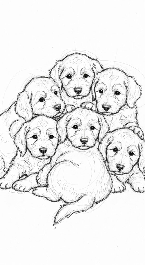 25 Dog Sketch Easy Step By Step Tutorial Drawing Ideas 30