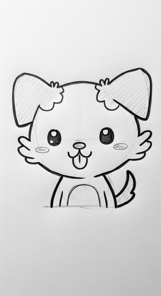 25 Dog Sketch Easy Step By Step Tutorial Drawing Ideas 6