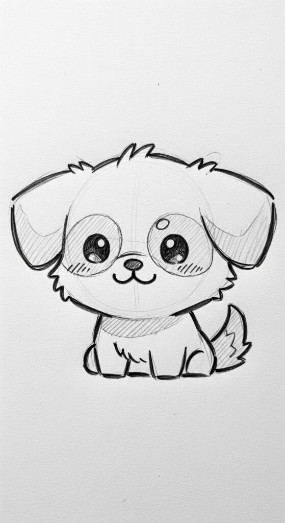 25 Dog Sketch Easy Step By Step Tutorial Drawing Ideas 8
