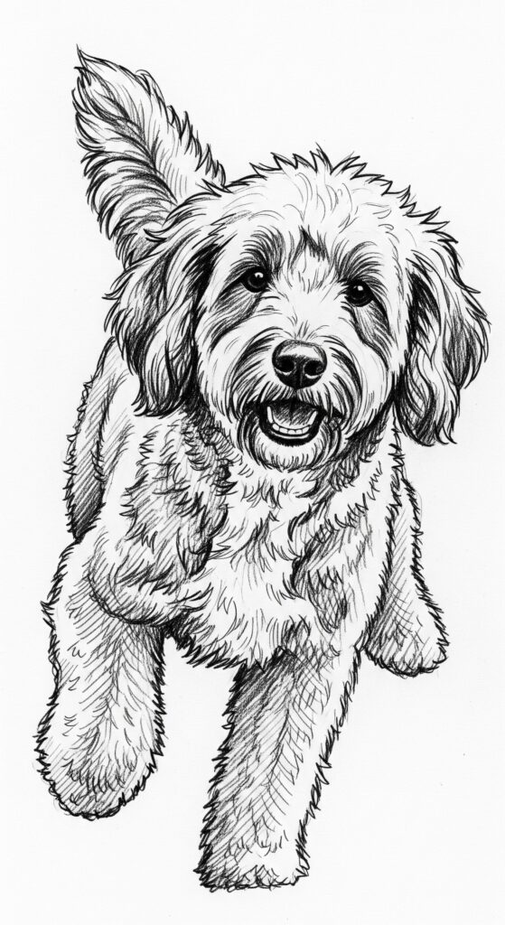 25 Dog Sketch Easy Step By Step Tutorial Drawing Ideas 9