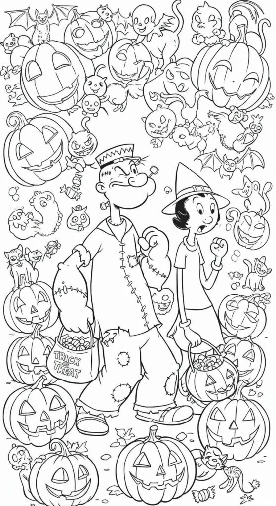 25 Printable Halloween Coloring Pages 🎃 11