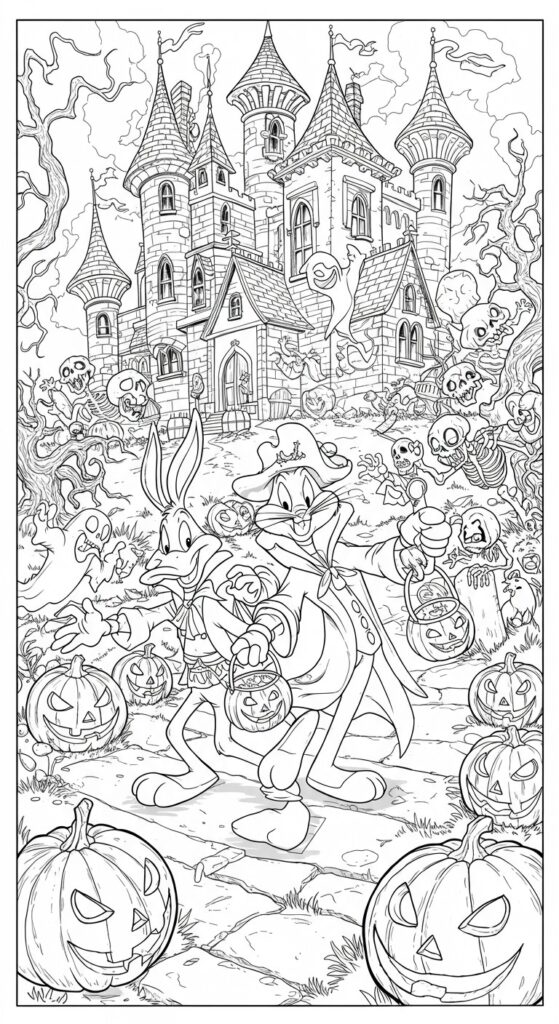 25 Printable Halloween Coloring Pages 🎃 12