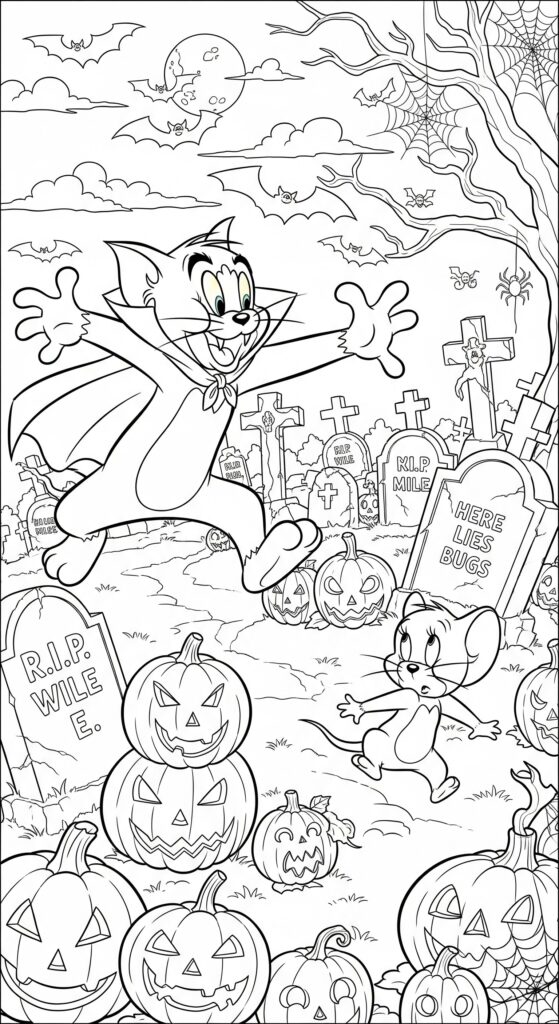 25 Printable Halloween Coloring Pages 🎃 2