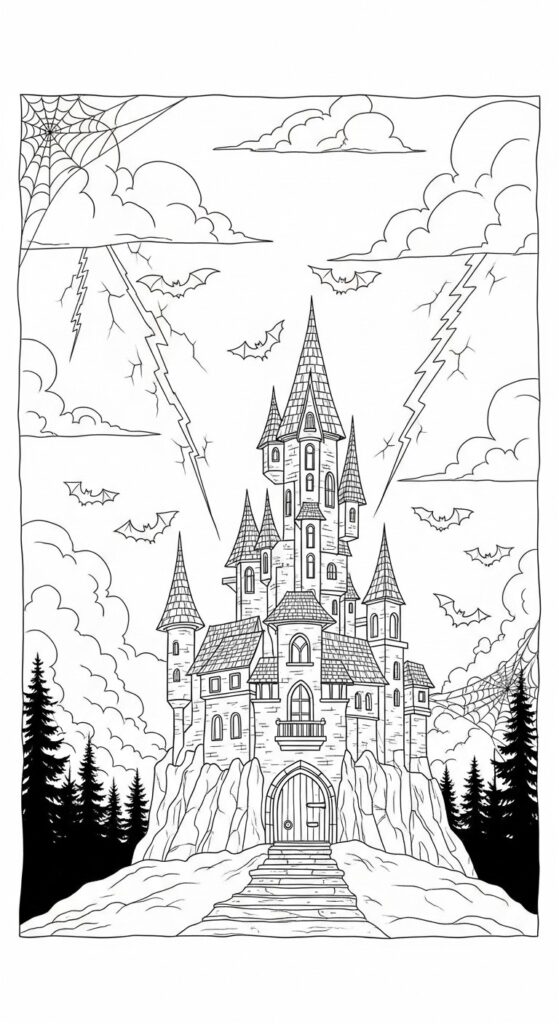 25 Printable Halloween Coloring Pages 🎃 22