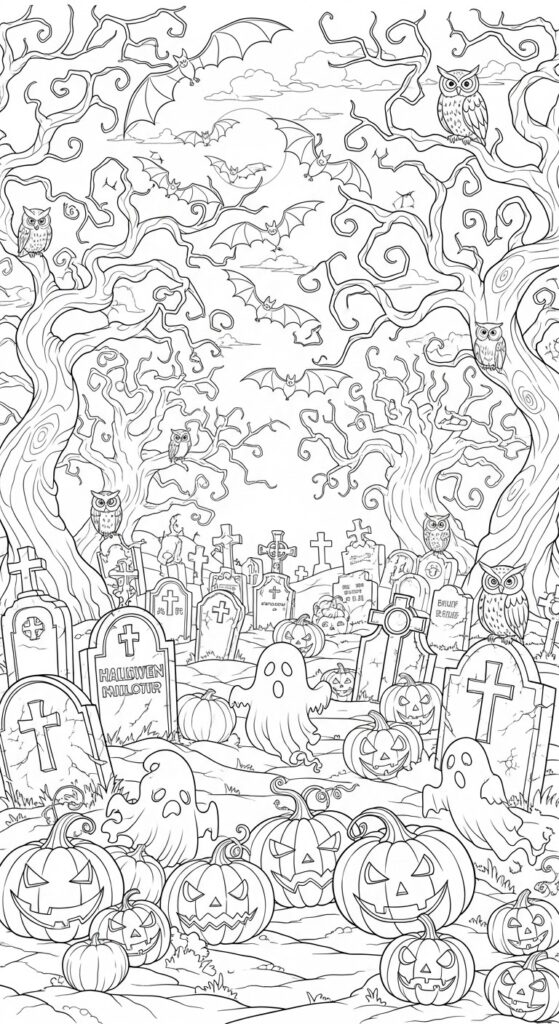 25 Printable Halloween Coloring Pages 🎃 23