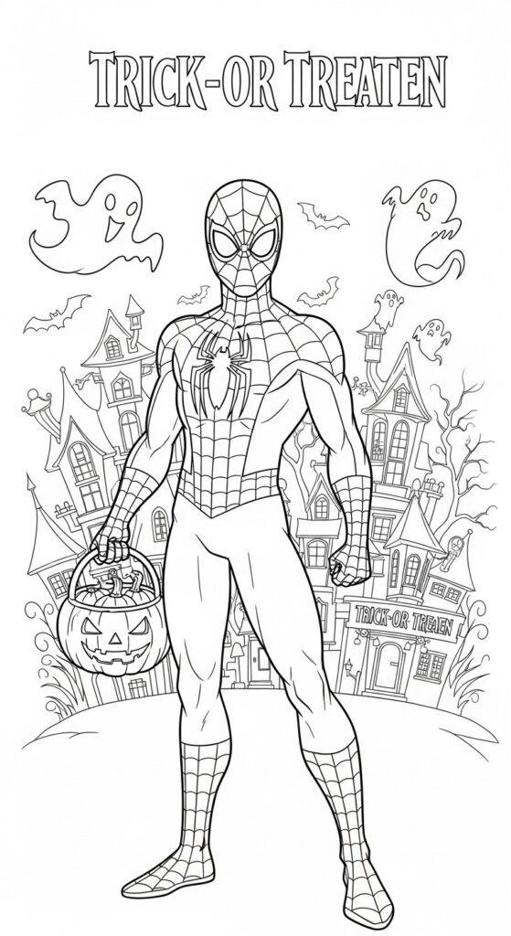 25 Printable Halloween Coloring Pages 🎃 24
