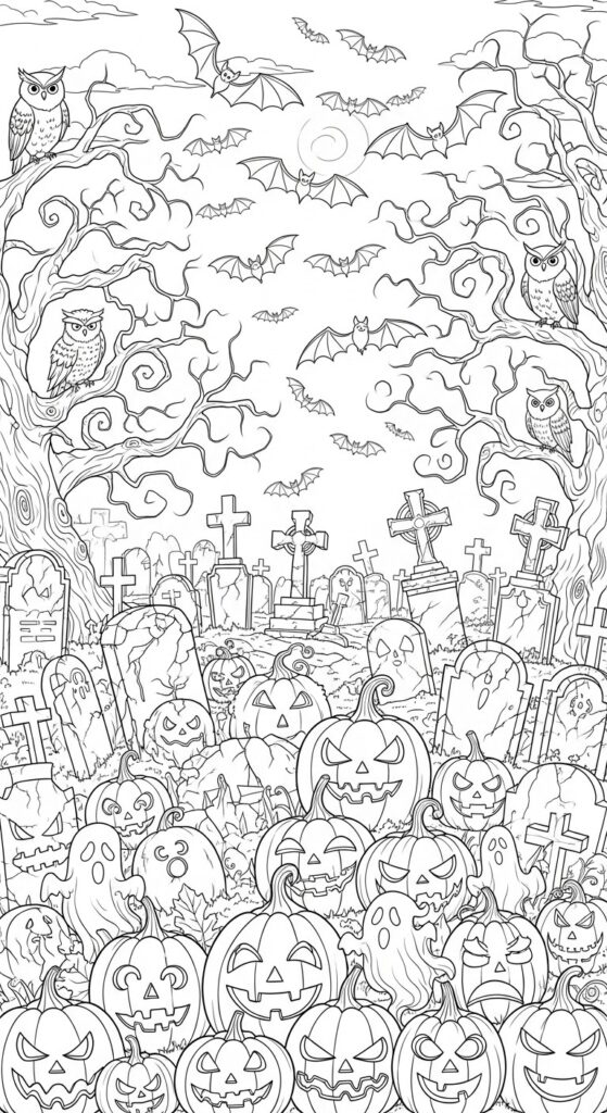 25 Printable Halloween Coloring Pages 🎃 25
