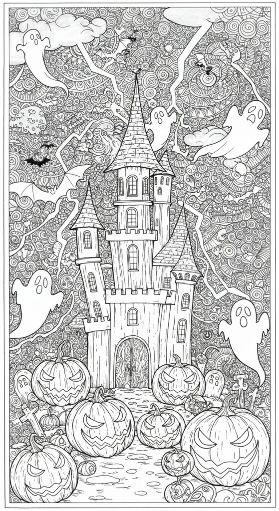 25 Printable Halloween Coloring Pages 🎃 7