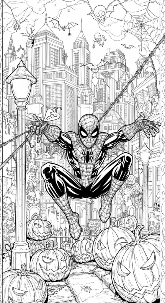 25 Printable Halloween Coloring Pages 🎃 8