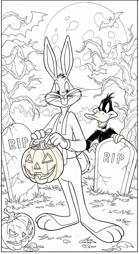 25 Printable Halloween Coloring Pages 🎃 9