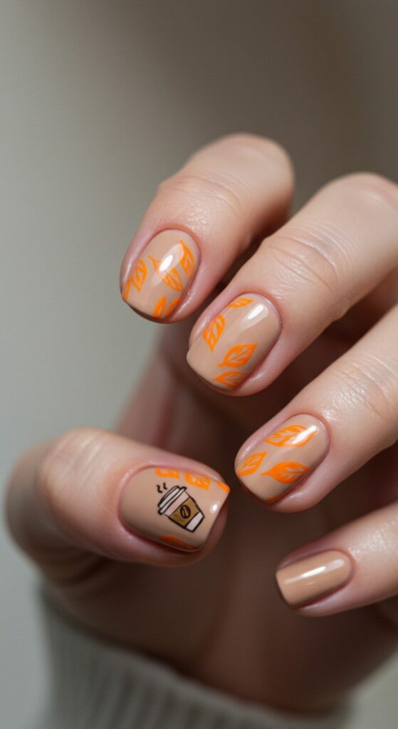 30 Fall Nail Ideas To Try This Autumn Almond Coffin Square More 12