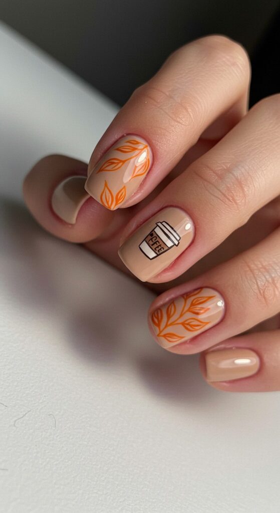 30 Fall Nail Ideas To Try This Autumn Almond Coffin Square More 14