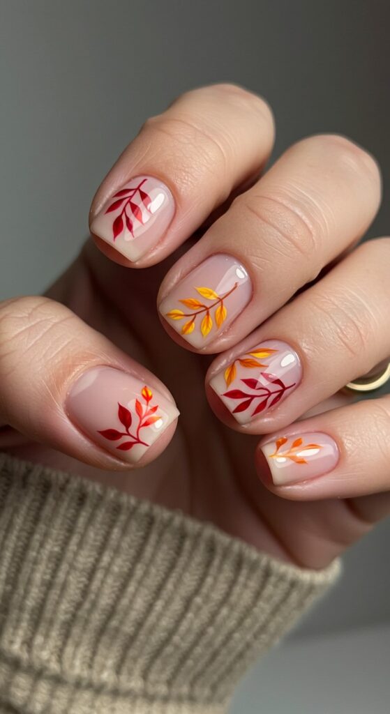 30 Fall Nail Ideas To Try This Autumn Almond Coffin Square More 17