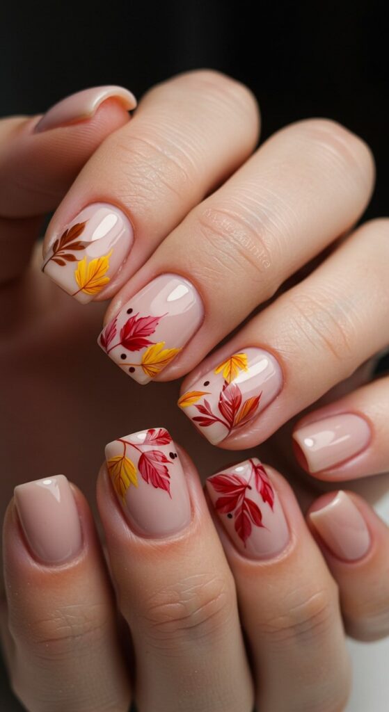 30 Fall Nail Ideas To Try This Autumn Almond Coffin Square More 18