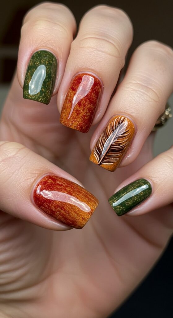 30 Fall Nail Ideas To Try This Autumn Almond Coffin Square More 21
