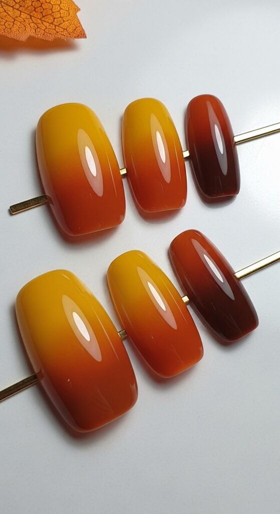 30 Fall Nail Ideas To Try This Autumn Almond Coffin Square More 27