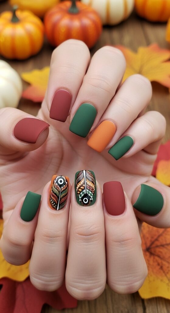 30 Fall Nail Ideas To Try This Autumn Almond Coffin Square More 31
