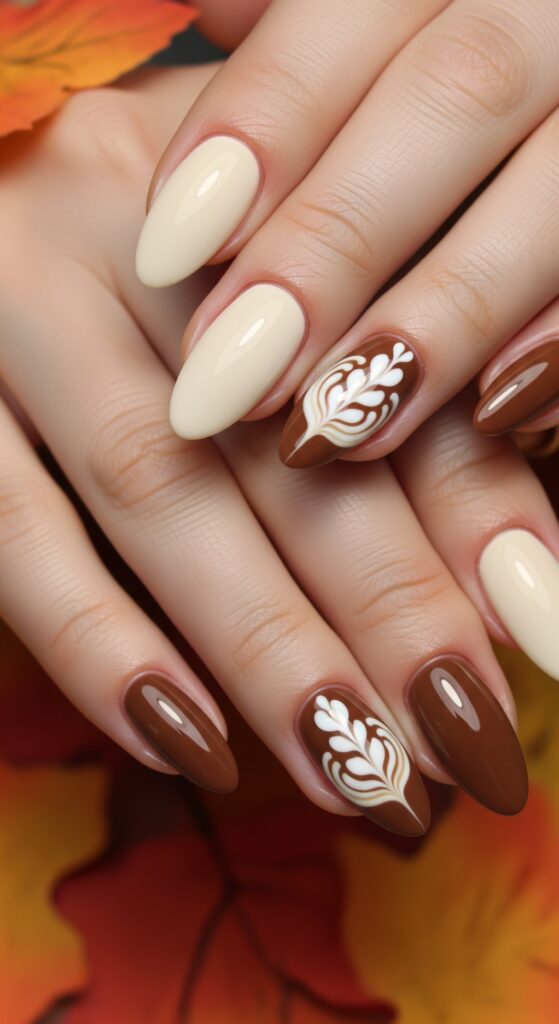 30 Fall Nail Ideas To Try This Autumn Almond Coffin Square More 7
